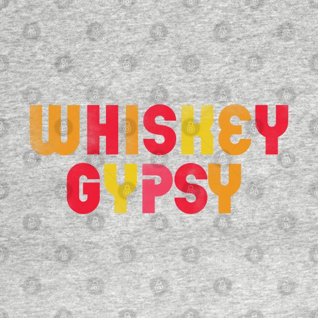 "Whiskey Gypsy" Cool & Colorful Typography Design by The Whiskey Ginger